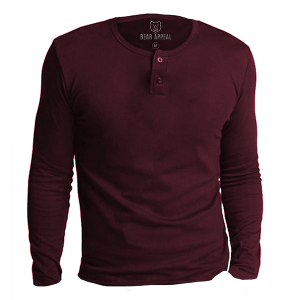 Henley T-Shirt - Maroon